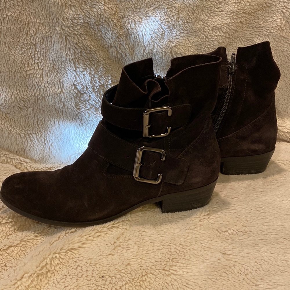 Paul Green Brown Suede Booties size 7